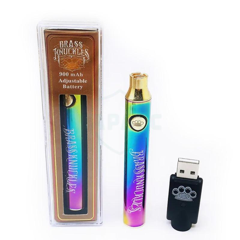 Brass Knuckles Battery Pen 900mAh Variable Voltage
