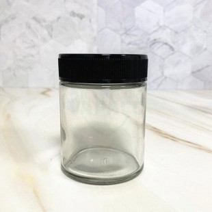 Glass Flower Jars with Custom Labels