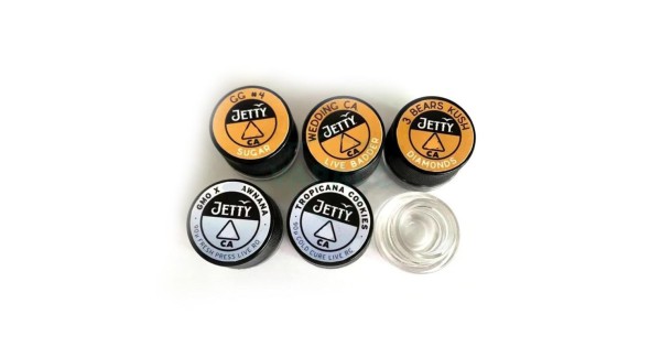 Jetty Concentrate Packaging 5ml Glass Jar Wholesale