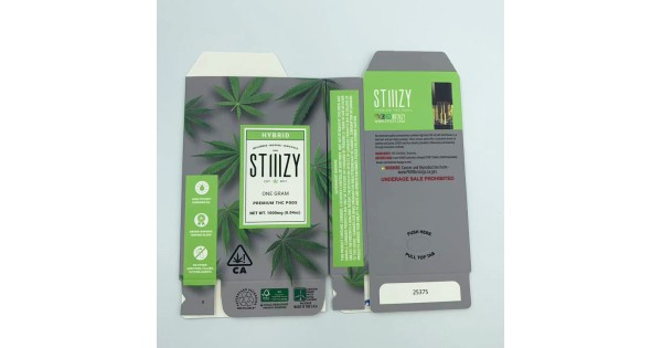 Empty Stiiizy Pods (with Newest Stiiizy Packaging)