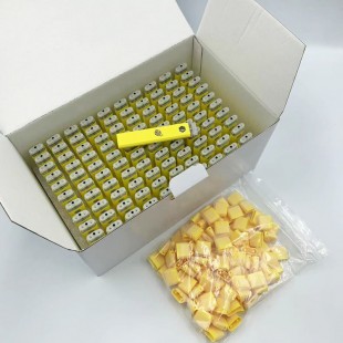 Lemonnade Vape Pens 100 pack in a foam tray