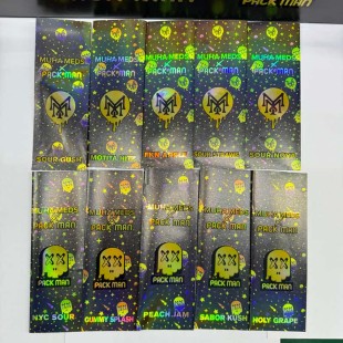 Muha Meds x Pack Man 1g Packaging Mylar Bag Muha Meds x Pack Man 1g Packaging Mylar Bag