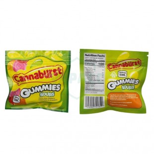 Cannaburst Gummies Sours Mylar Bags