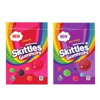 Medicated Skittles Gummies 600mg THC Packaging 3.5g Mylar Bags