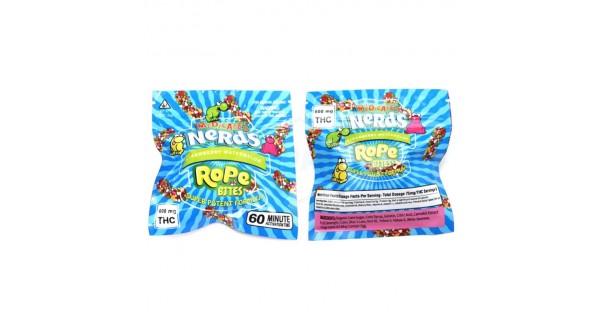 Nerds Rope Bites 600mg Mylar Bags Wholesale