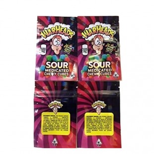 Warheads Chewy Cubes Edibles Mylar Bags
