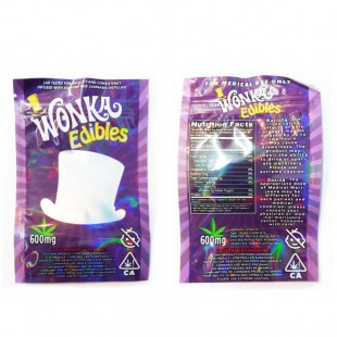 Wonka Edibles Gummies 600mg Mylar Bags
