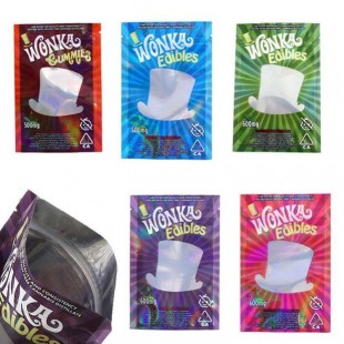 Wonka Edibles Gummies 600mg Mylar Bags