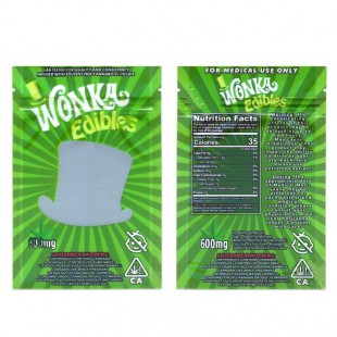 Wonka Edibles Gummies 600mg Mylar Bags