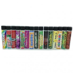 Glass Pre-roll Tubes with Labels 15 Strains