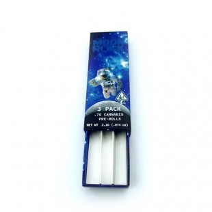 Moonrock 3 Pack Pre Roll Packaging Box