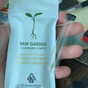 Raw Garden 3 Pack Infused Pre Roll Packaging